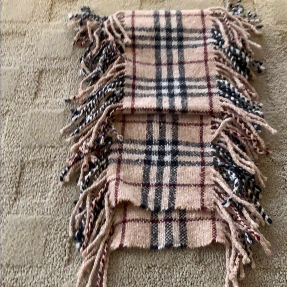 Burberry fringe scarf